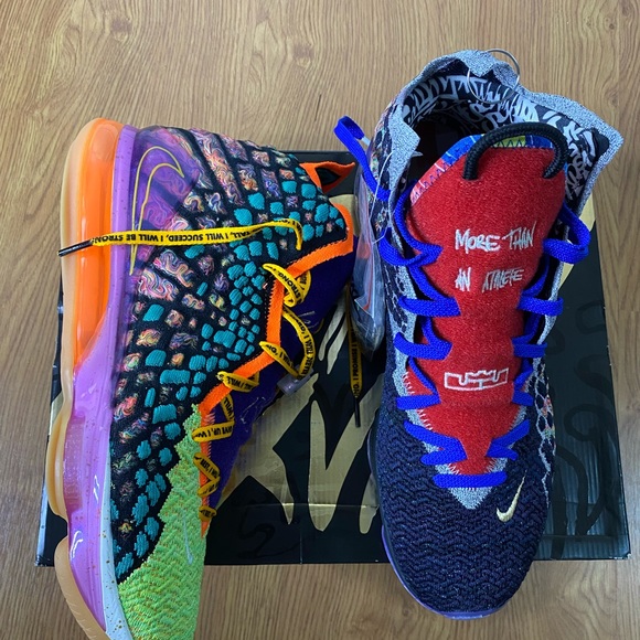 Brand New LeBron James 17 What The Size 14 Multicolored Sneaker Box Included - Picture 16 of 16